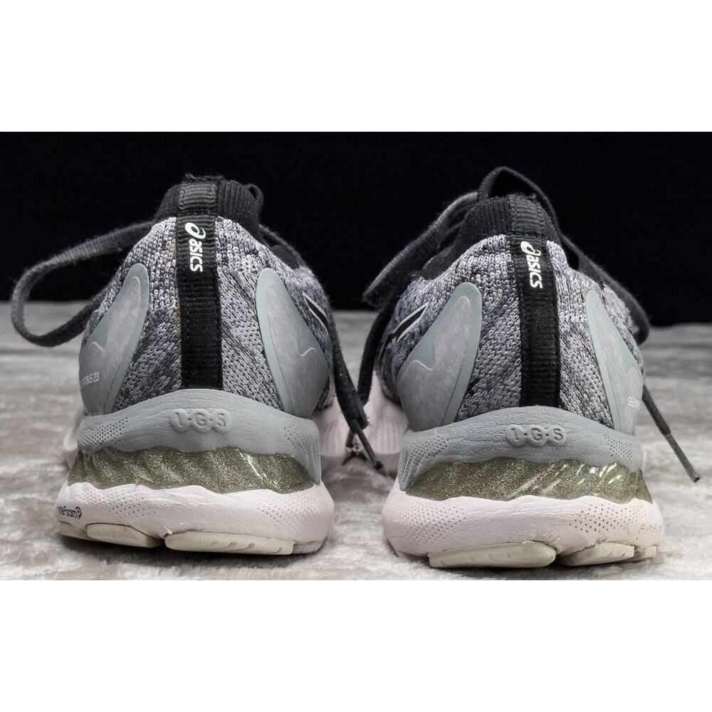 ASICS Gel Nimbus 23 Gray Black Knit Running Shoes Sneakers Womens Size 9.5 - Picture 5 of 16